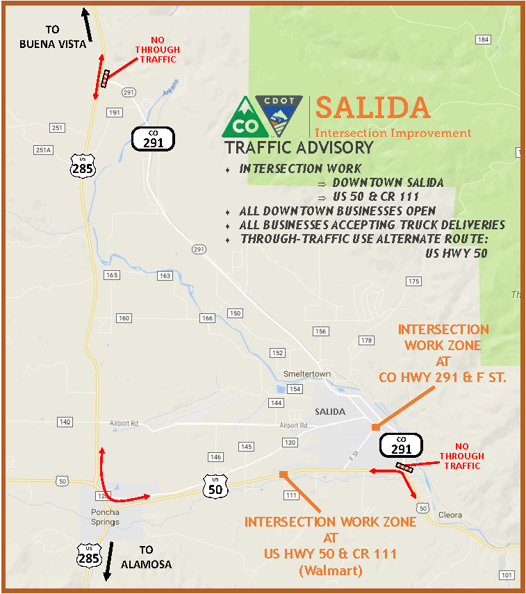 Salida Map No Through Traffic on CO 291.jpg — Colorado Department of